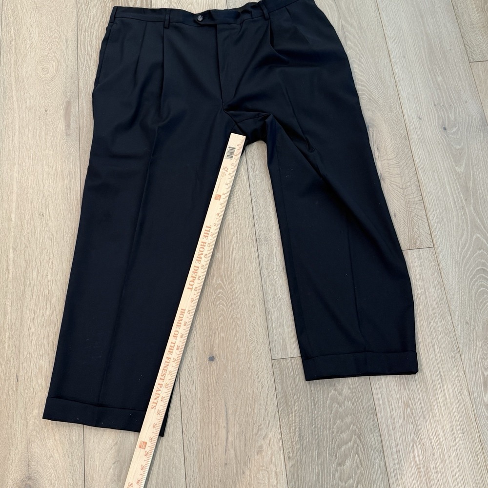 Jos A Bank Traveler Mens 48R 98% Wool Blend Suit Navy W/Pant 42X26.5 Cuffed - Picture 10 of 14